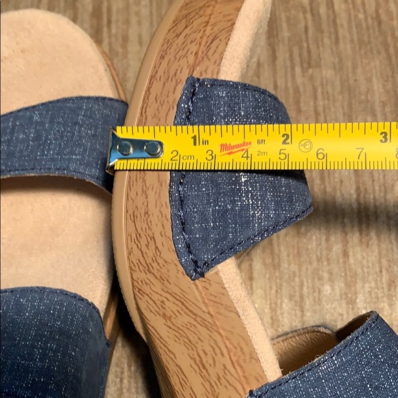 NWOT Dansko denim leather adjustable sandals EC - Picture 15 of 16